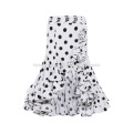 New Fashion Asymmetric Ruffled Polka-dot Cotton Midi Skirt DEM/DOM Manufacture Wholesale Fashion Women Apparel (TA5168S)